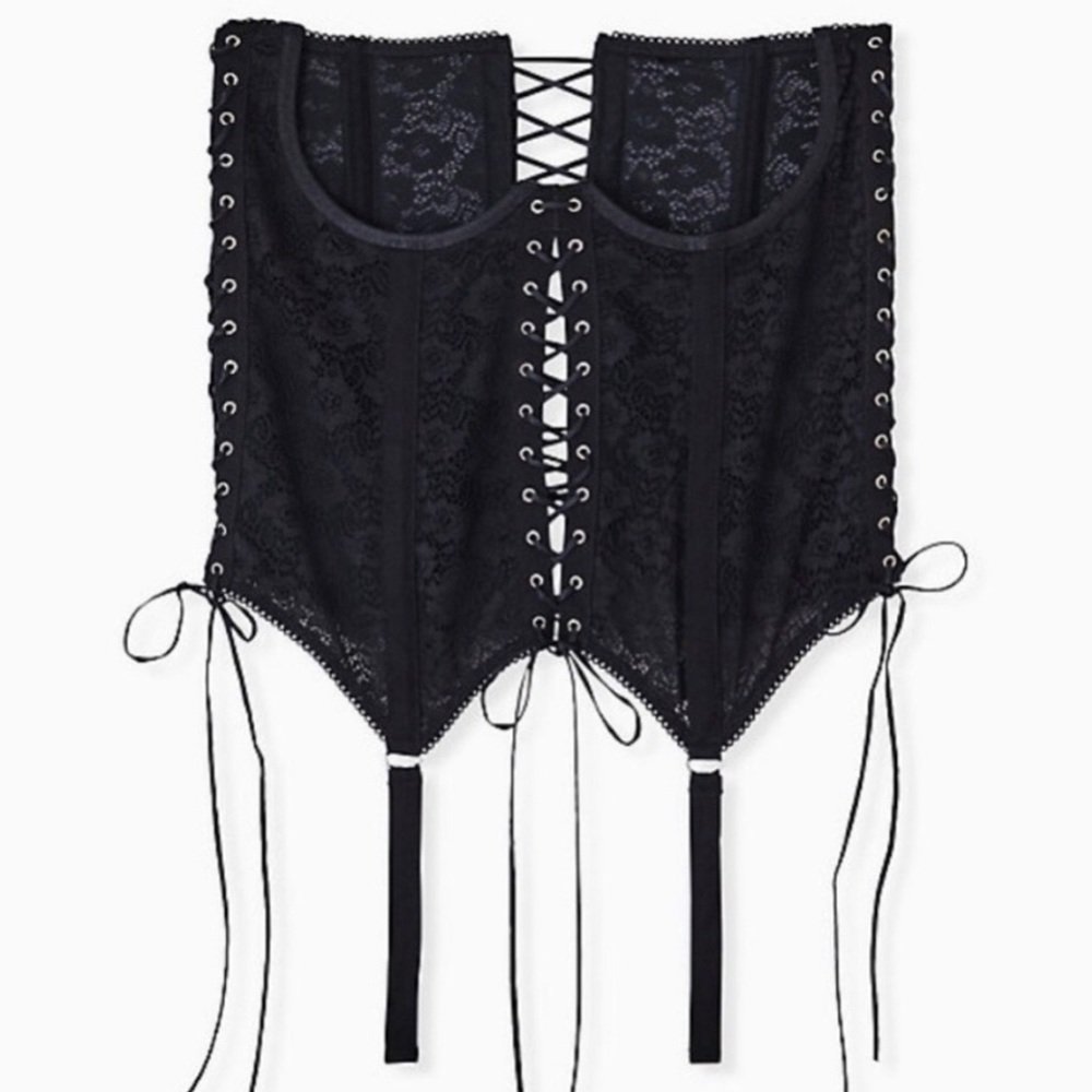 Torrid lace up underbust corset sz 4X NWT